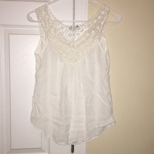 Last Chance‼️White Crochet Tank